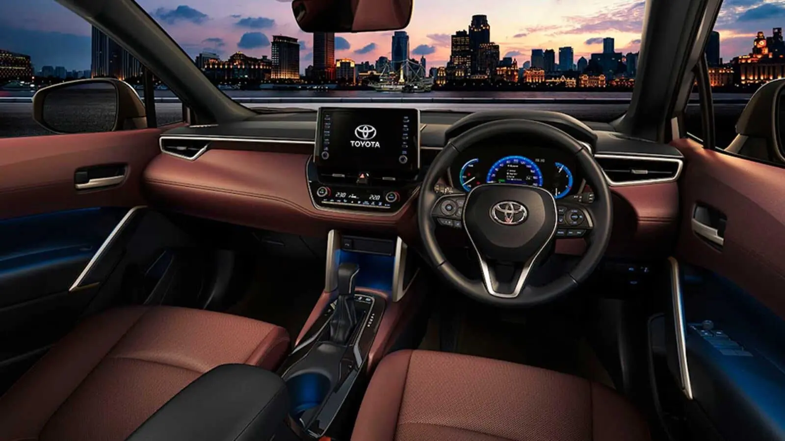 Toyota Corolla Cross Hybrid Electric Interior Look