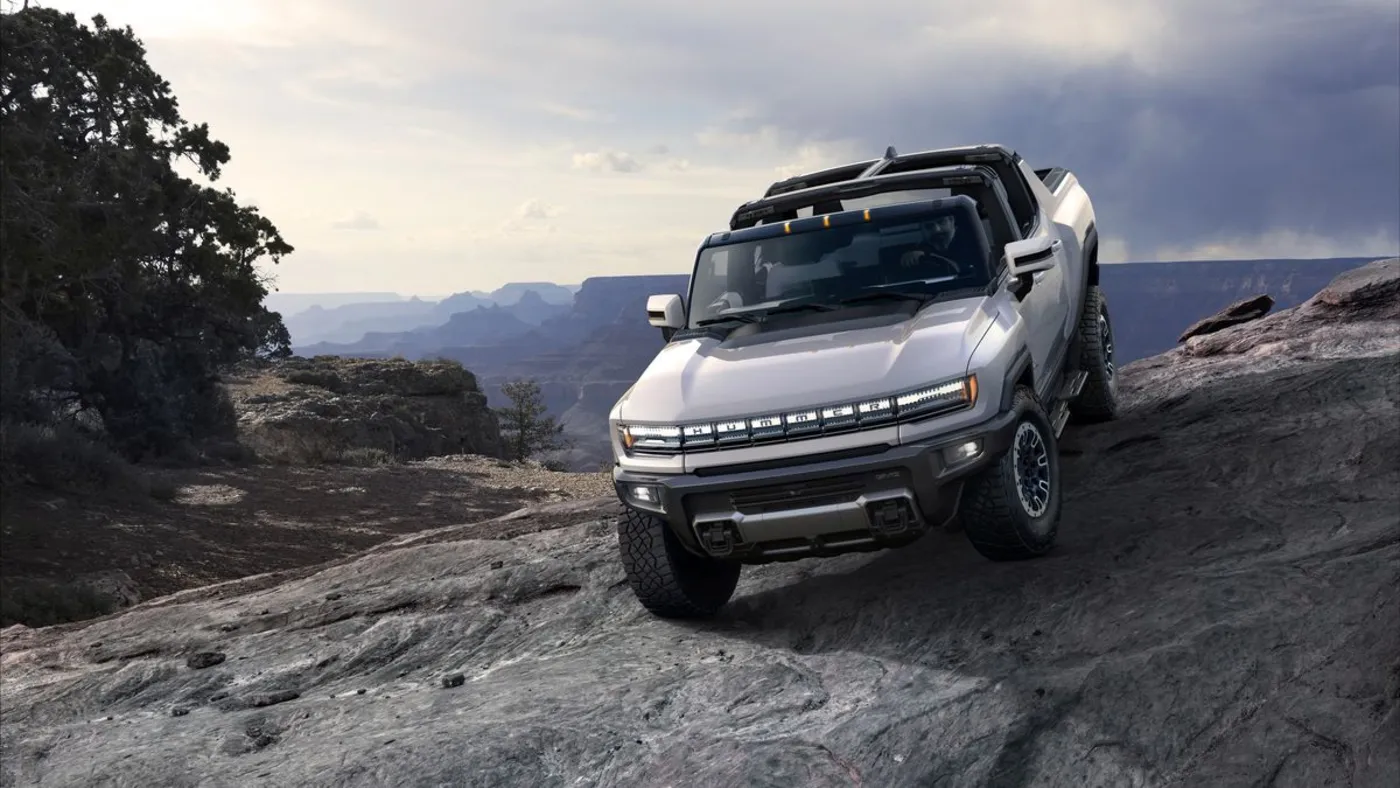 GMC Hummer EV drive on Mountains