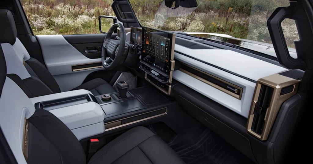 Interior View of GMC Hummer EV 